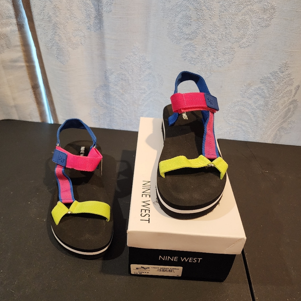 Nine West Multi- Color Strap Sandals